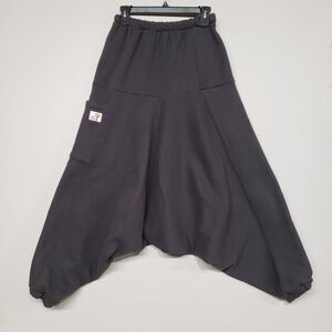 A Little Bit Hippy Unisex Fleece Harem Pant Gray XS/S